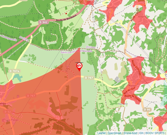 Carte Géoportail pour les drones de loisir