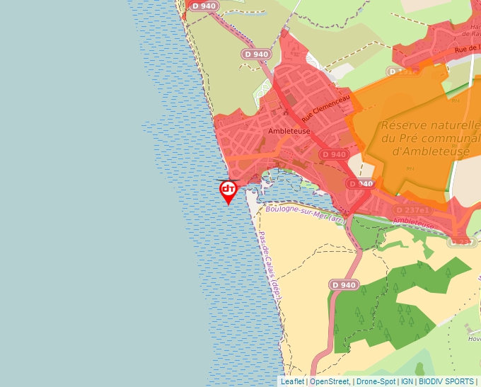 Carte Géoportail pour les drones de loisir