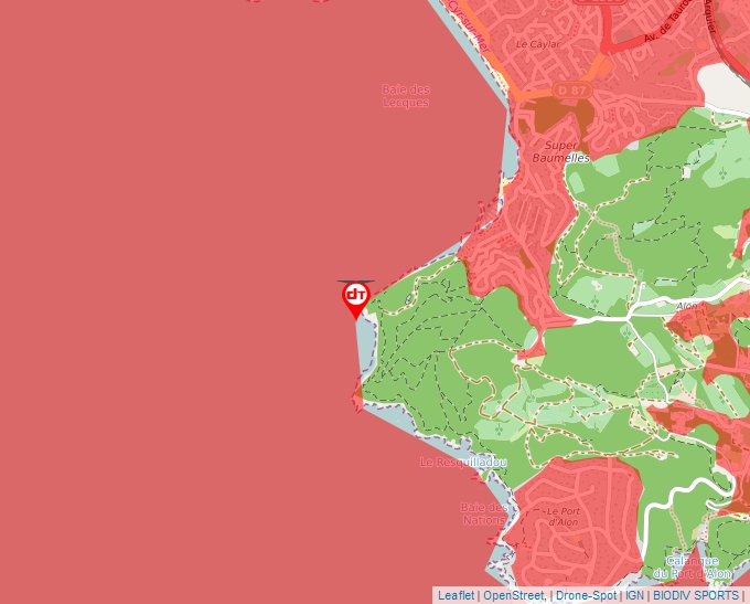 Carte Géoportail pour les drones de loisir