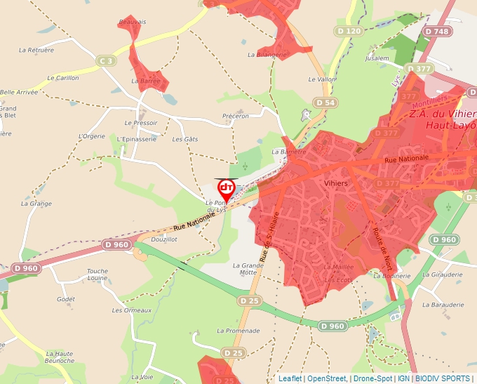 Carte Géoportail pour les drones de loisir