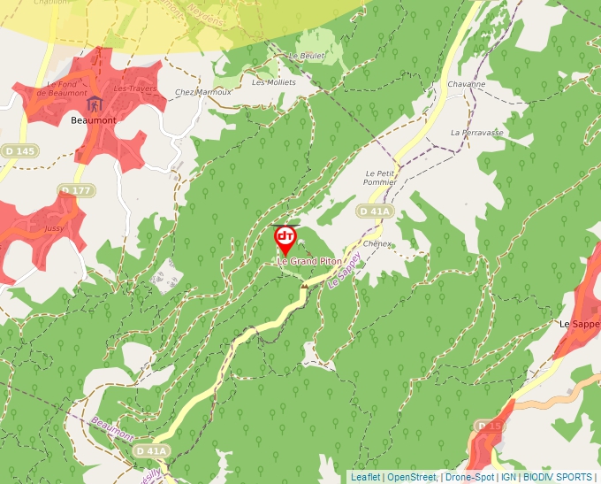 Carte Géoportail pour les drones de loisir