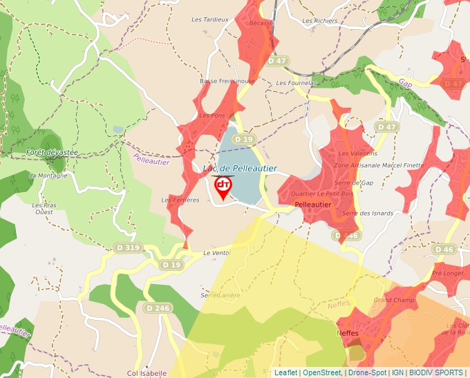Carte Géoportail pour les drones de loisir