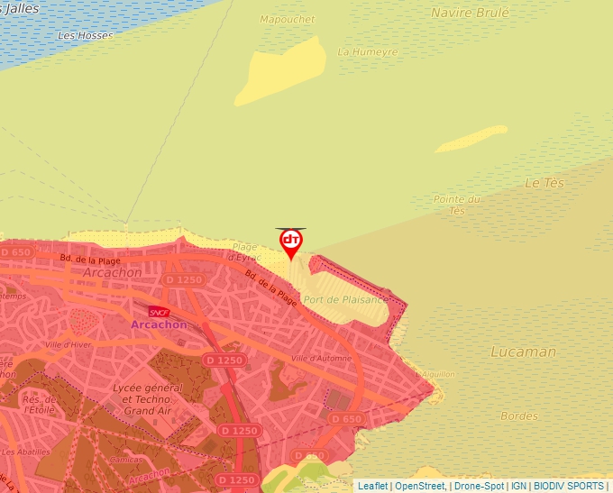 Carte Géoportail pour les drones de loisir