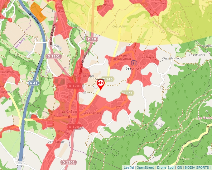 Carte Géoportail pour les drones de loisir