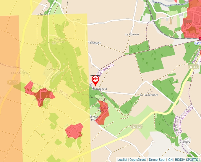 Carte Géoportail pour les drones de loisir