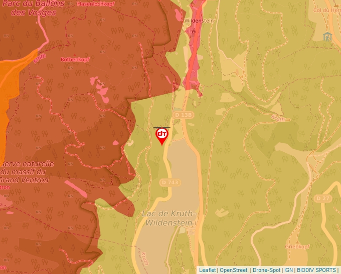 Carte Géoportail pour les drones de loisir