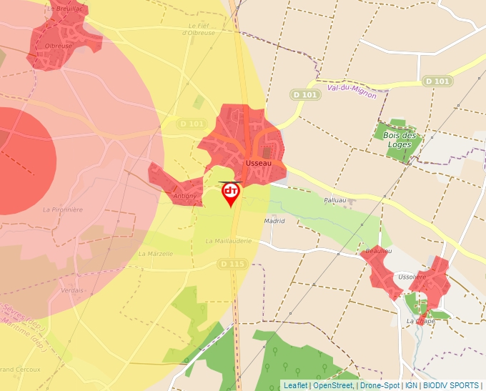 Carte Géoportail pour les drones de loisir