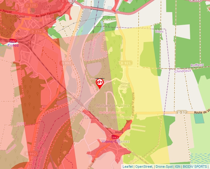 Carte Géoportail pour les drones de loisir