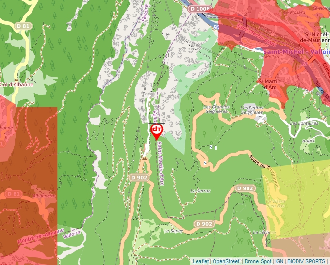 Carte Géoportail pour les drones de loisir