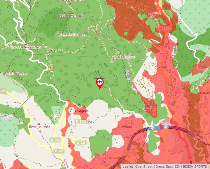 Carte Géoportail pour les drones de loisir