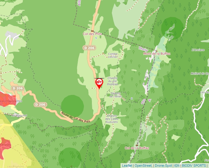 Carte Géoportail pour les drones de loisir