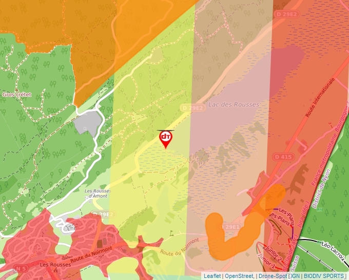 Carte Géoportail pour les drones de loisir