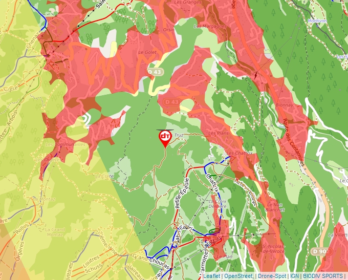 Carte Géoportail pour les drones de loisir