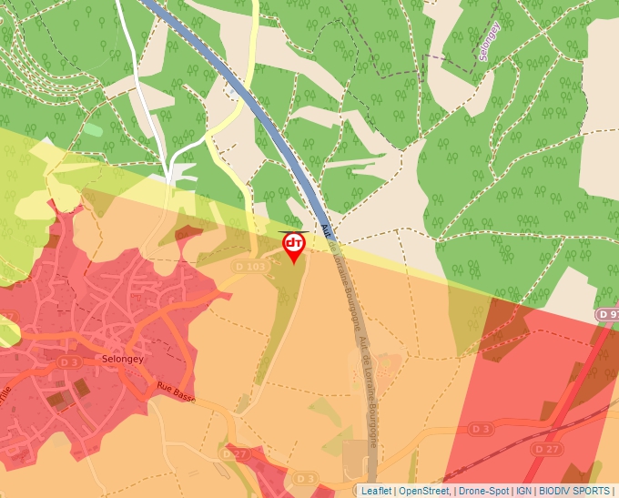 Carte Géoportail pour les drones de loisir