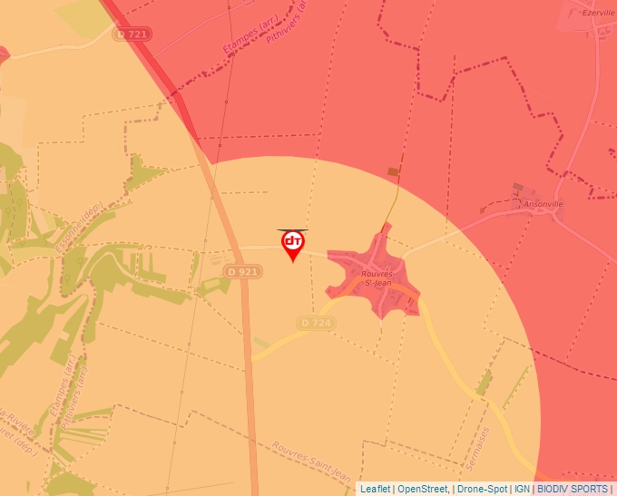 Carte Géoportail pour les drones de loisir