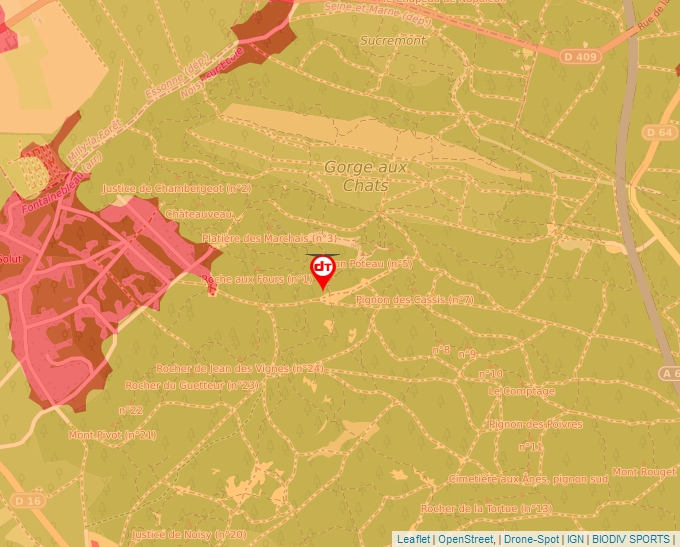 Carte Géoportail pour les drones de loisir