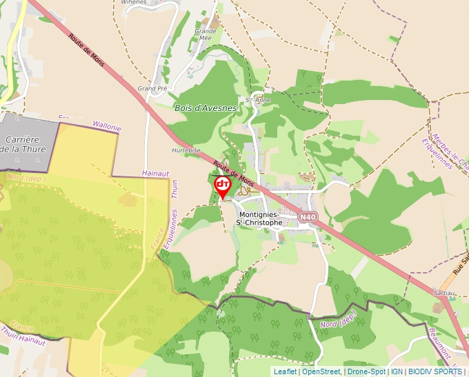 Carte Géoportail pour les drones de loisir