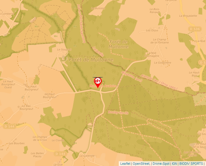 Carte Géoportail pour les drones de loisir