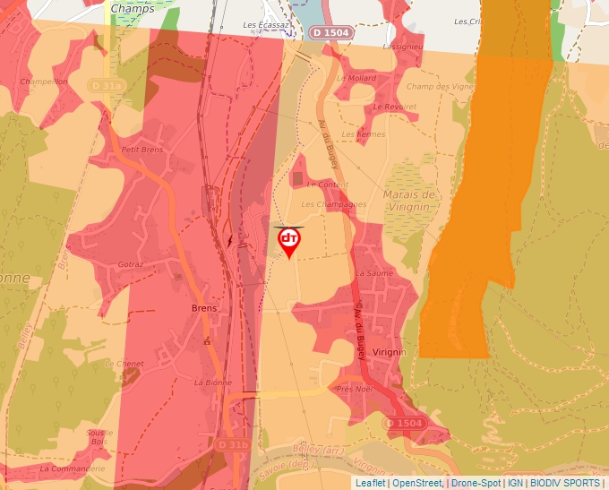 Carte Géoportail pour les drones de loisir
