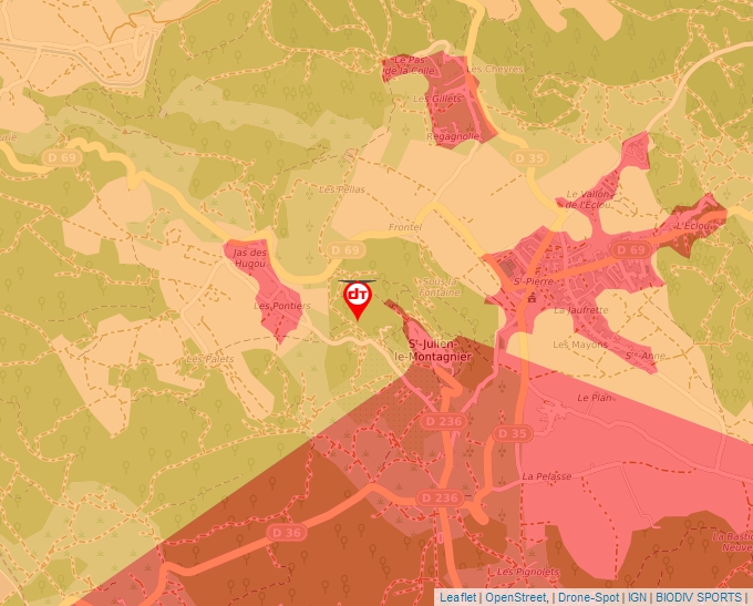 Carte Géoportail pour les drones de loisir