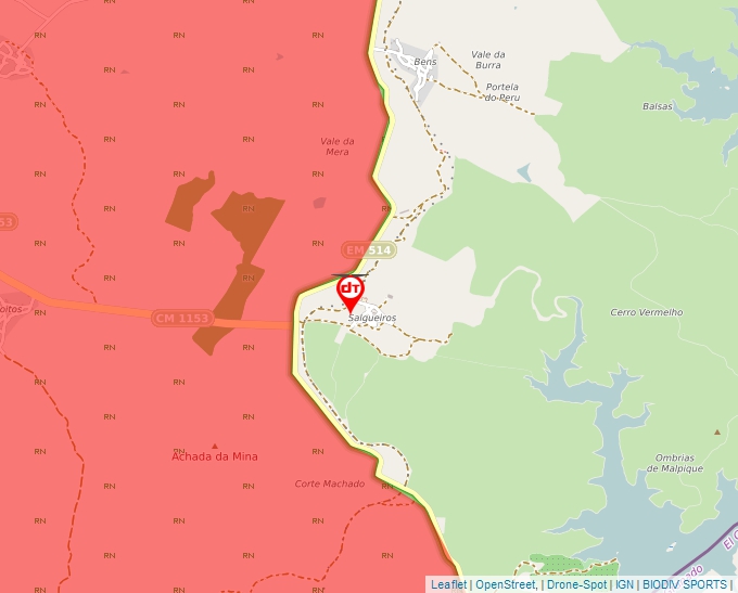 Carte Géoportail pour les drones de loisir