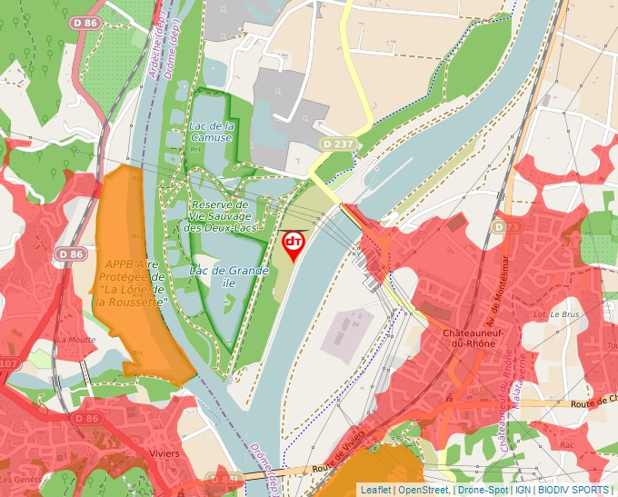 Carte Géoportail pour les drones de loisir