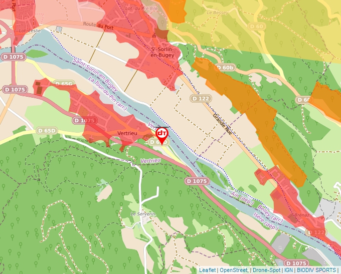 Carte Géoportail pour les drones de loisir