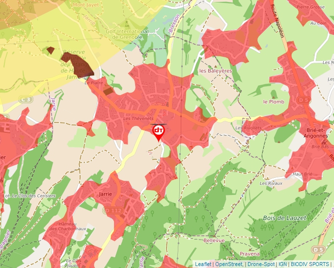 Carte Géoportail pour les drones de loisir