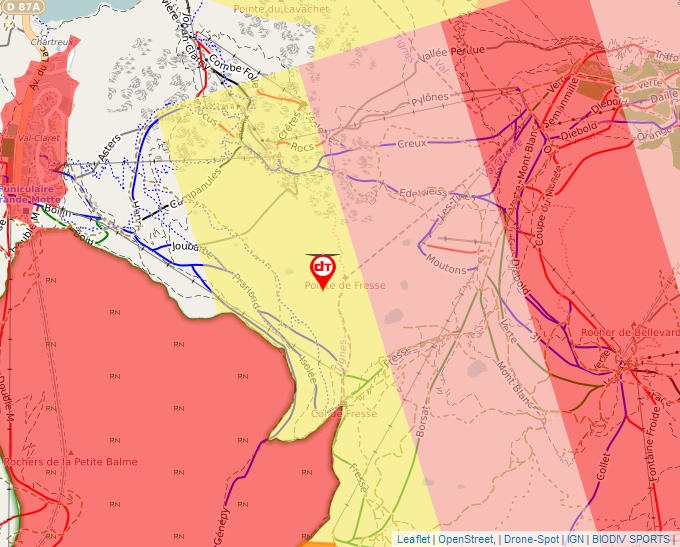 Carte Géoportail pour les drones de loisir