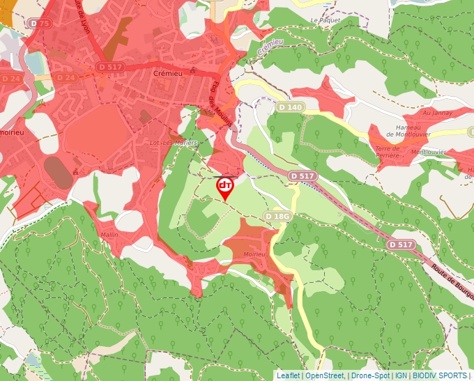 Carte Géoportail pour les drones de loisir
