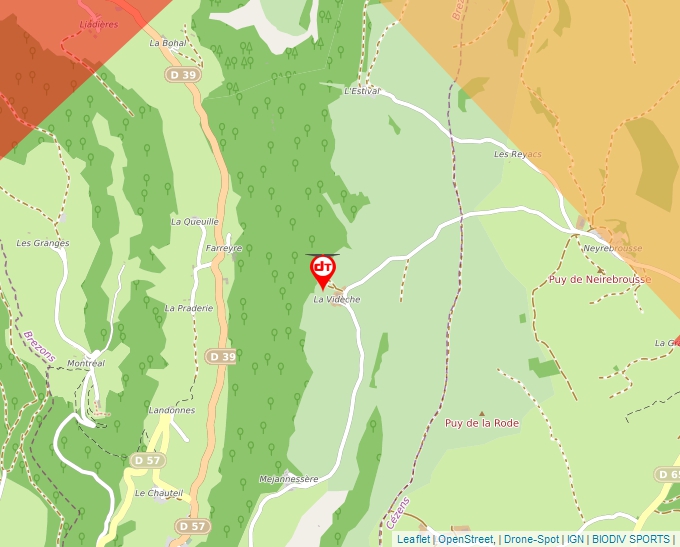 Carte Géoportail pour les drones de loisir