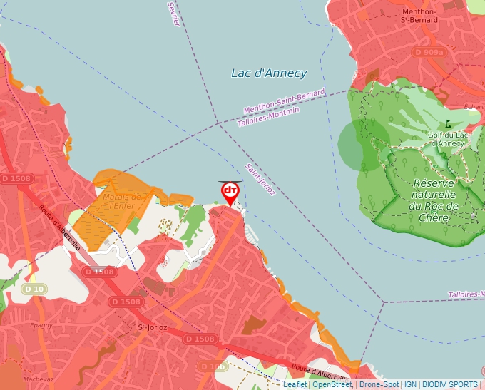 Carte Géoportail pour les drones de loisir