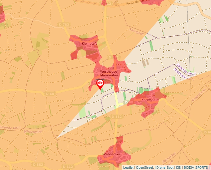 Carte Géoportail pour les drones de loisir