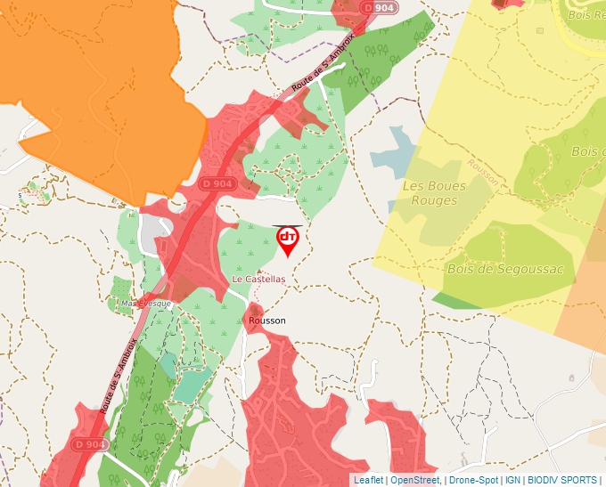 Carte Géoportail pour les drones de loisir