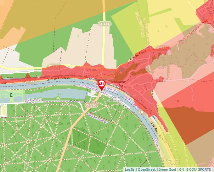 Carte Géoportail pour les drones de loisir