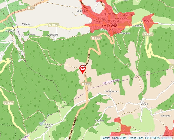 Carte Géoportail pour les drones de loisir