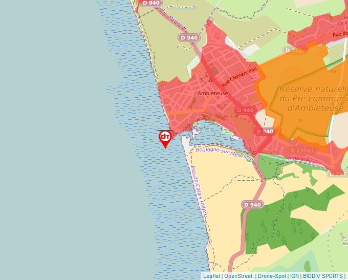 Carte Géoportail pour les drones de loisir