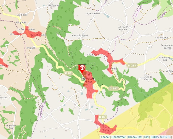 Carte Géoportail pour les drones de loisir