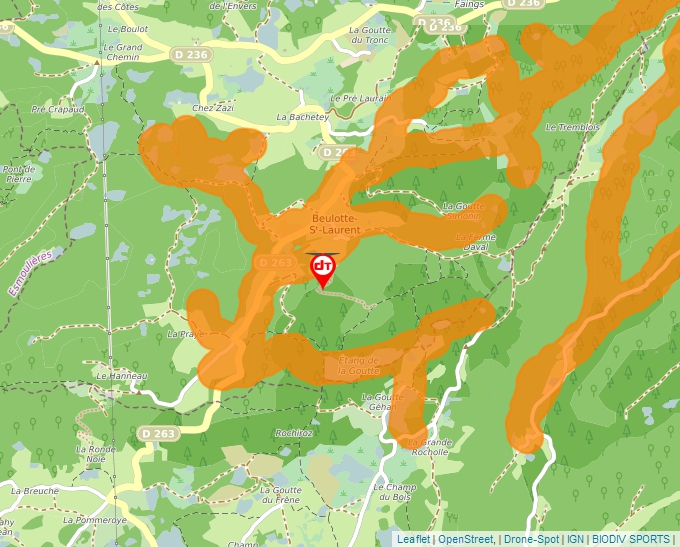 Carte Géoportail pour les drones de loisir