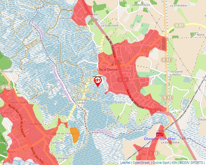 Carte Géoportail pour les drones de loisir