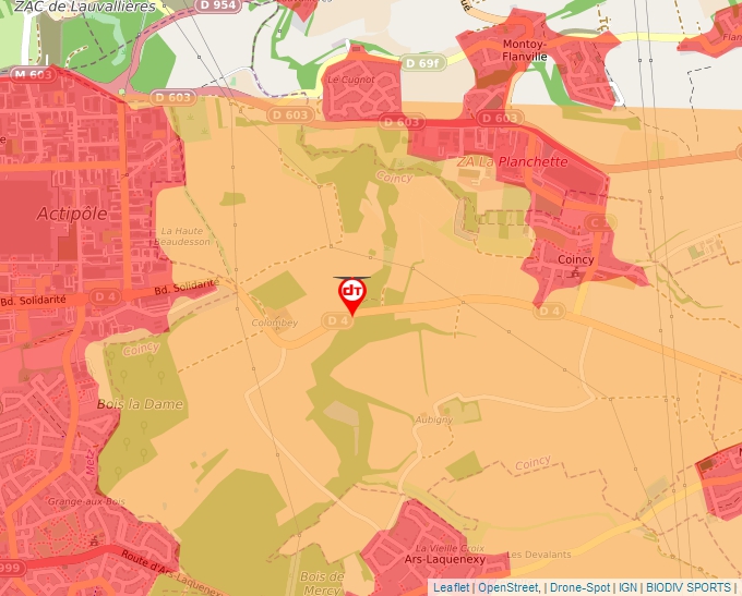 Carte Géoportail pour les drones de loisir