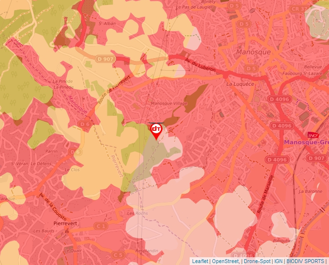 Carte Géoportail pour les drones de loisir