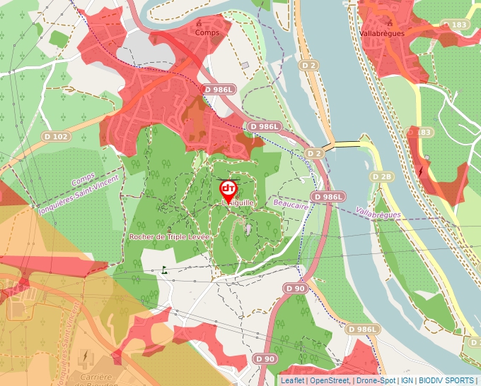 Carte Géoportail pour les drones de loisir