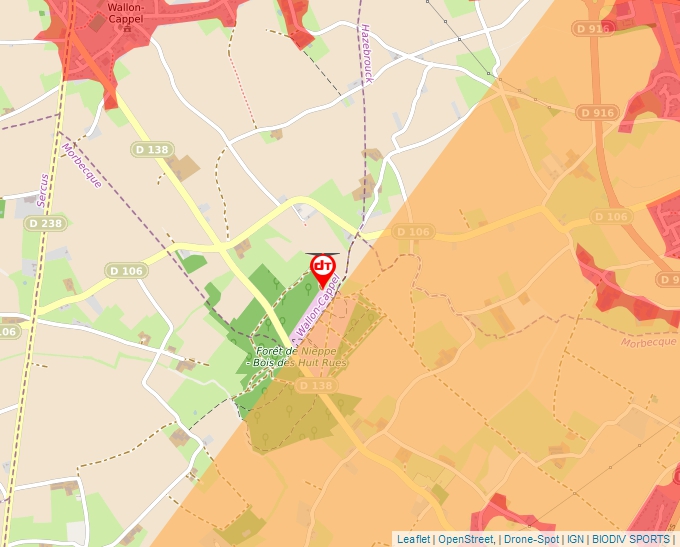 Carte Géoportail pour les drones de loisir