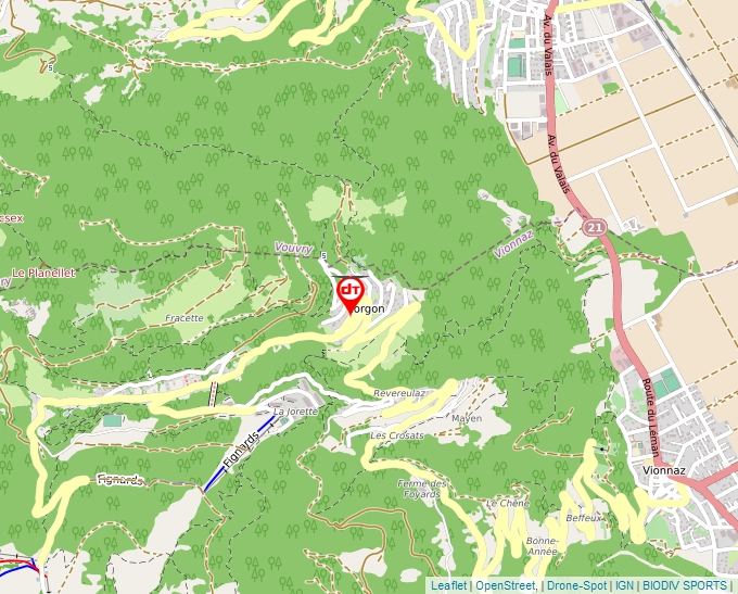 Carte Géoportail pour les drones de loisir