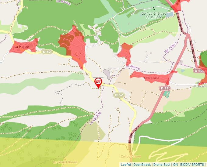 Carte Géoportail pour les drones de loisir