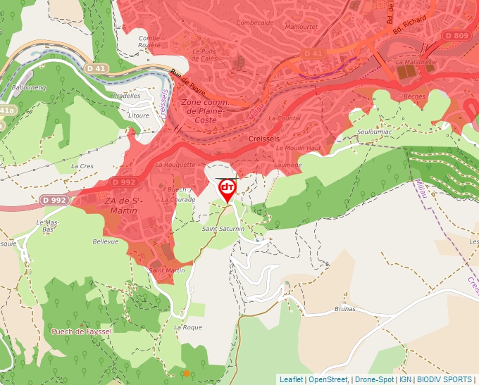 Carte Géoportail pour les drones de loisir