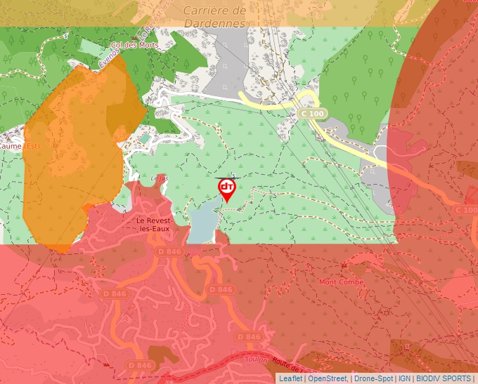 Carte Géoportail pour les drones de loisir