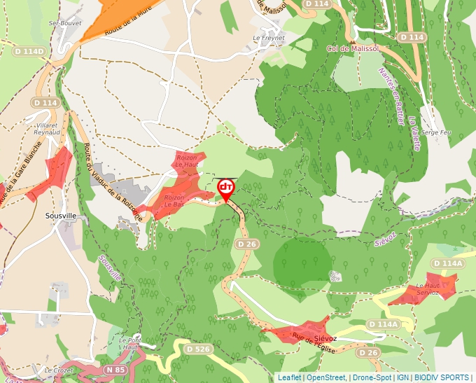 Carte Géoportail pour les drones de loisir