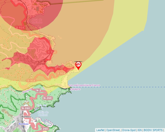 Carte Géoportail pour les drones de loisir